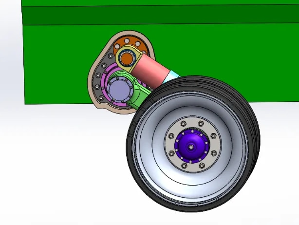 Suspension, Axle Arm and Hub Assembly for a Tracked Vehicle — figure 2